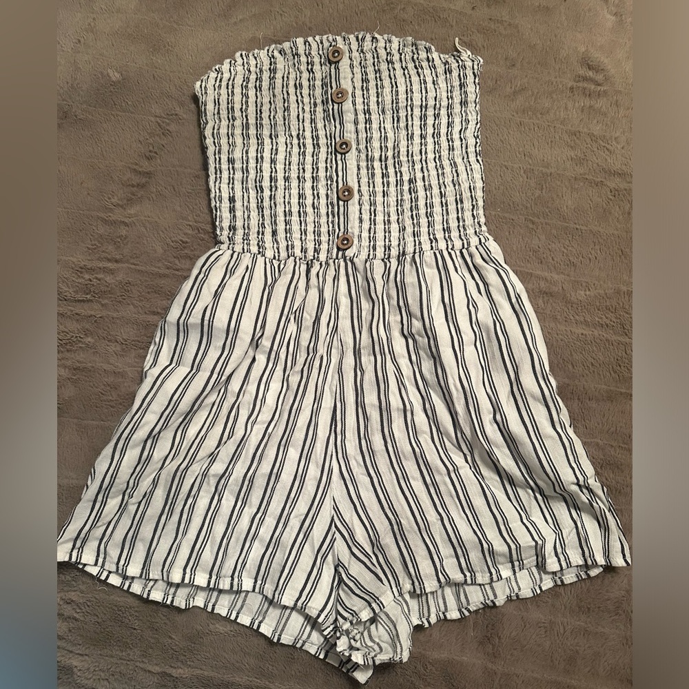 Garage Strapless Romper